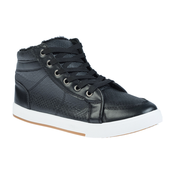 Кеды мужские зимние, цвет черный, размер 44