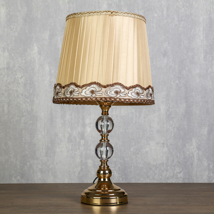 Лампа настольная Е27 220В "Шоколадные розы" низ с подсветкой 44х28х28 см