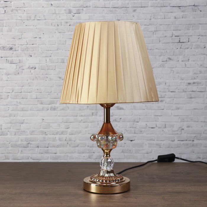 Лампа настольная Е27 220В "Элегия" низ с подсветкой 42х25х25 см