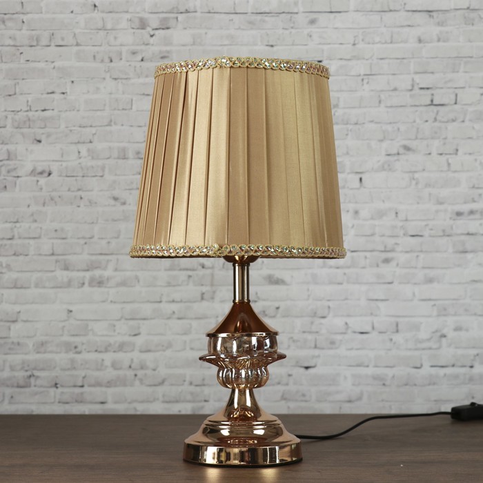 Лампа настольная Е27 220В "Карамель" низ с подсветкой 42х23х23 см