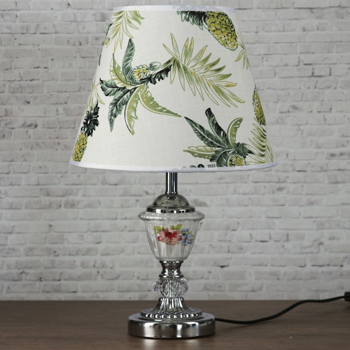 Лампа настольная Е27 220В "Ананасы" низ с подсветкой 42х28х28 см