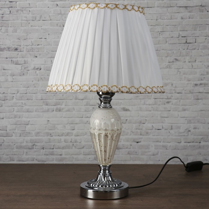 Лампа настольная Е27 220В "Нежность" низ с подсветкой 46х28х28 см