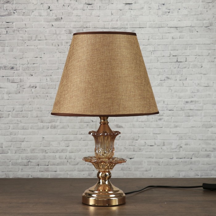 Лампа настольная Е27 220В "Пустыня" низ с подсветкой 43х28х28 см