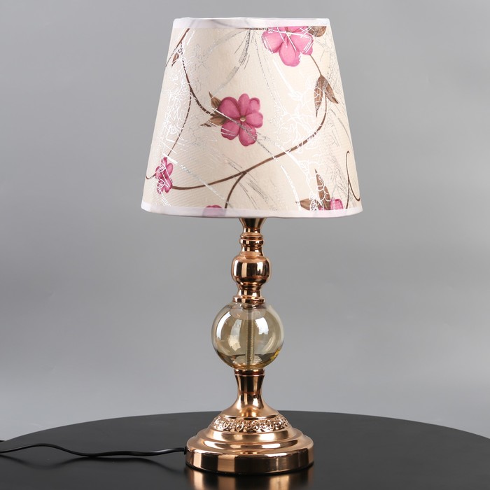 Лампа настольная Е27 220В "Экзотика" низ с подсветкой 48х30х30 см