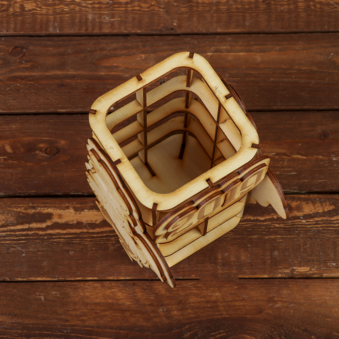 Чайный домик для декора "Поварёнок" из фанеры 14х17х11 см