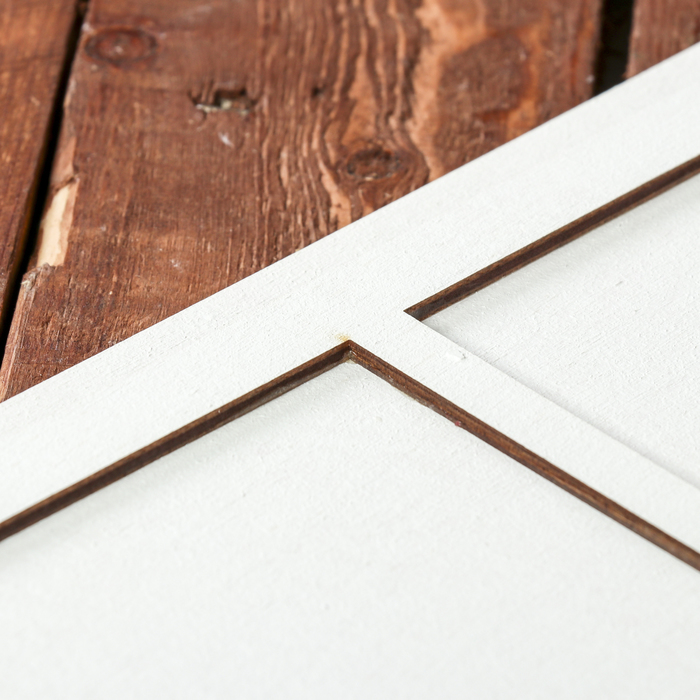 Фоторамка для фото 9х12 см "Я тебя люблю" белая, 42,5х31 см