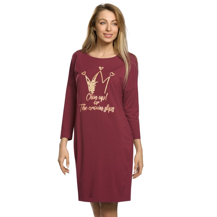 Платье женское, размер XL, цвет вишнёвый