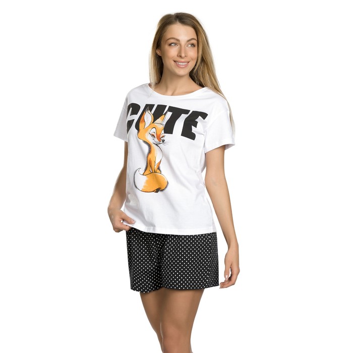 Комплект женский, размер XS, цвет белый