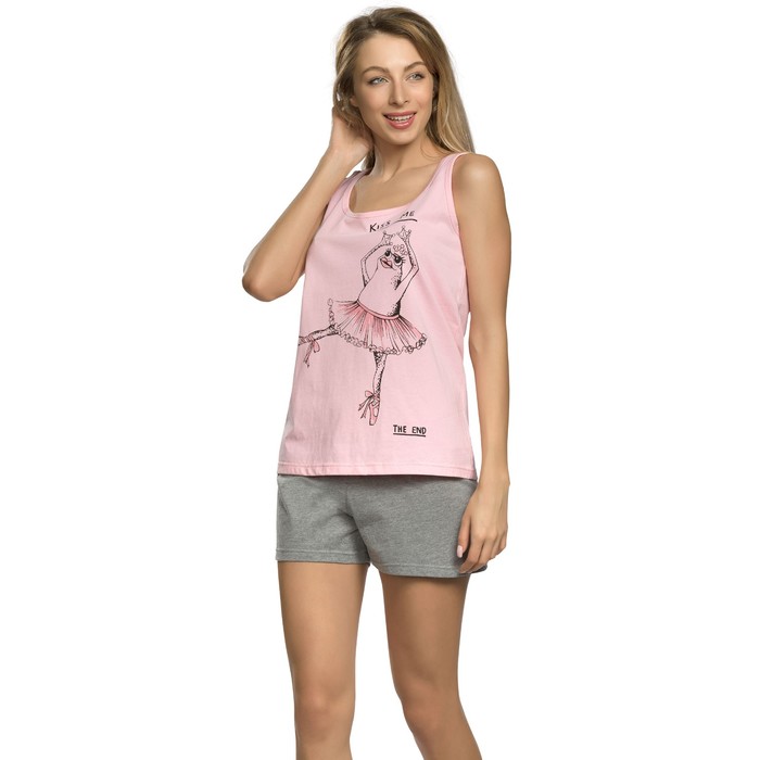 Комплект женский, размер S, цвет розовый