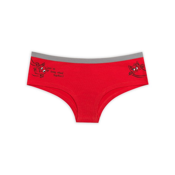 Трусы женские, размер S, цвет красный