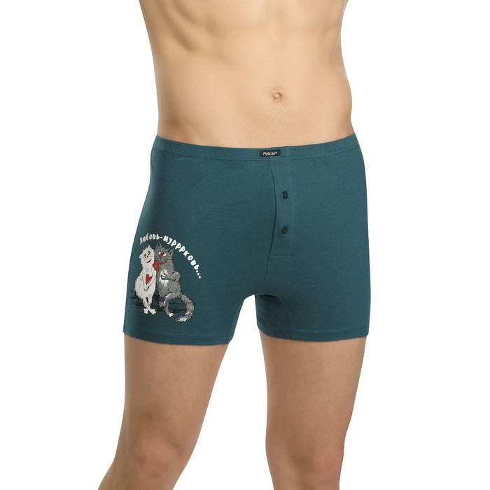 Трусы мужские, размер L, цвет морская волна