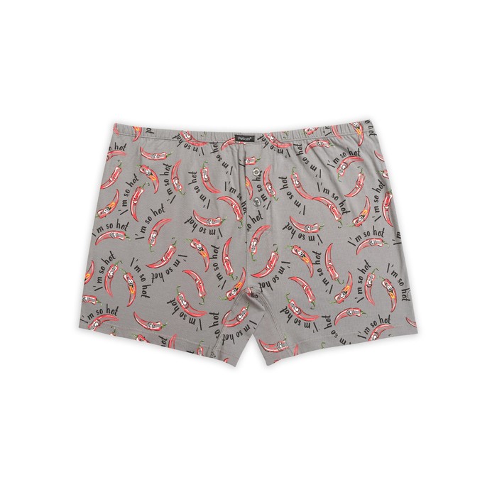 Трусы мужские, размер L, цвет серый