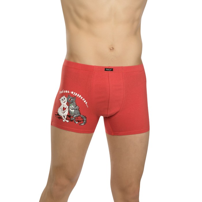 Трусы мужские, размер XL, цвет красный