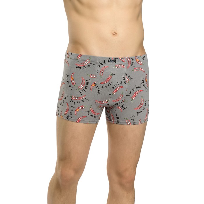 Трусы мужские, размер M, цвет серый