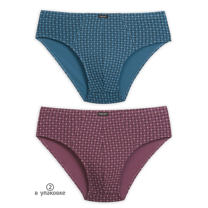 Трусы мужские, размер L, цвет бордовый синий