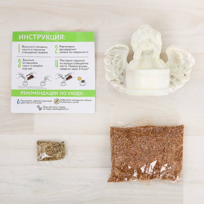 Растущий сувенир в горшочке "Ангел"