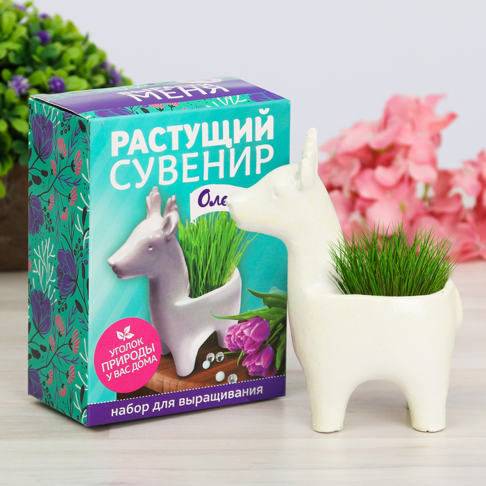 Растущий сувенир в горшочке "Олененок"