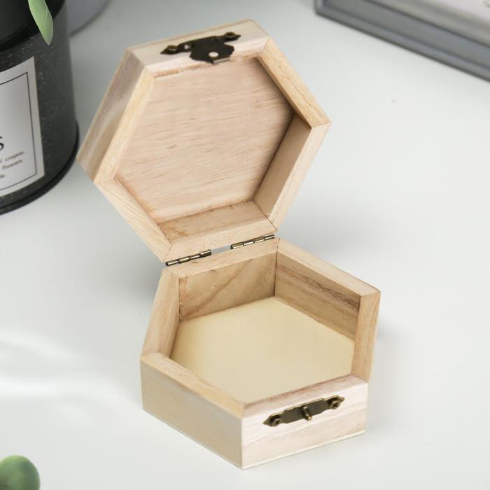 Шкатулка для росписи, в форме шестигранника