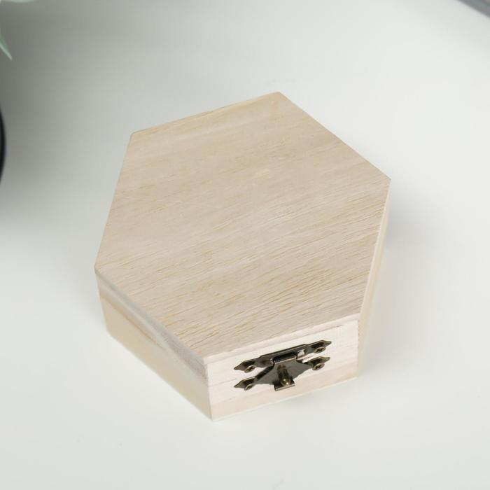 Шкатулка для росписи, в форме шестигранника