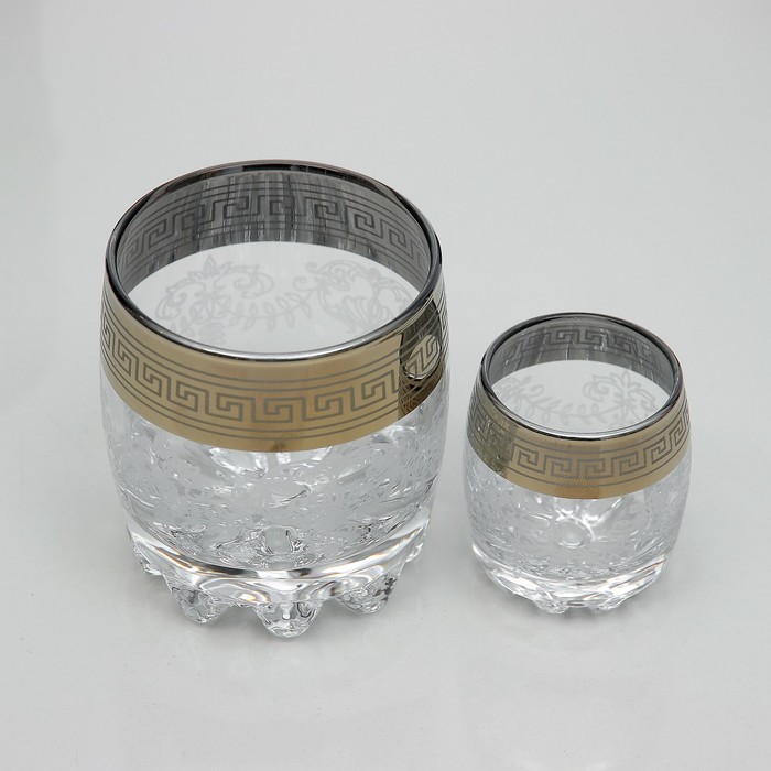 Мини-бар 6 предметов стаканы+стопки, барокко 250/50 мл