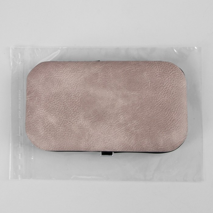 Набор маникюрный, 8 предметов, цвет серый