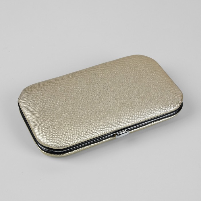 Набор маникюрный, 8 предметов, цвет золотой