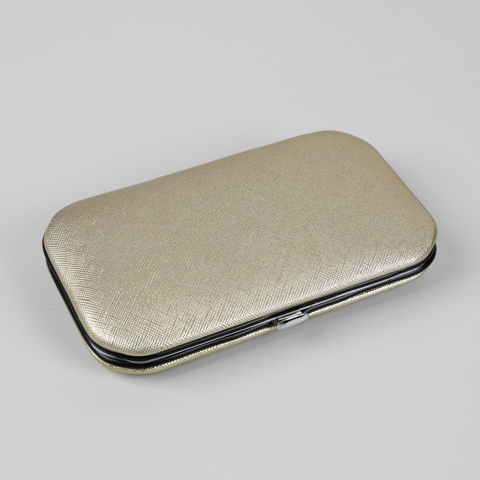 Набор маникюрный, 8 предметов, цвет золотой