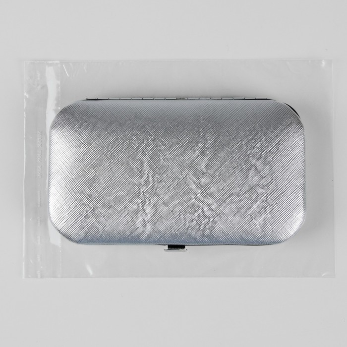 Набор маникюрный, 8 предметов, цвет серебристый