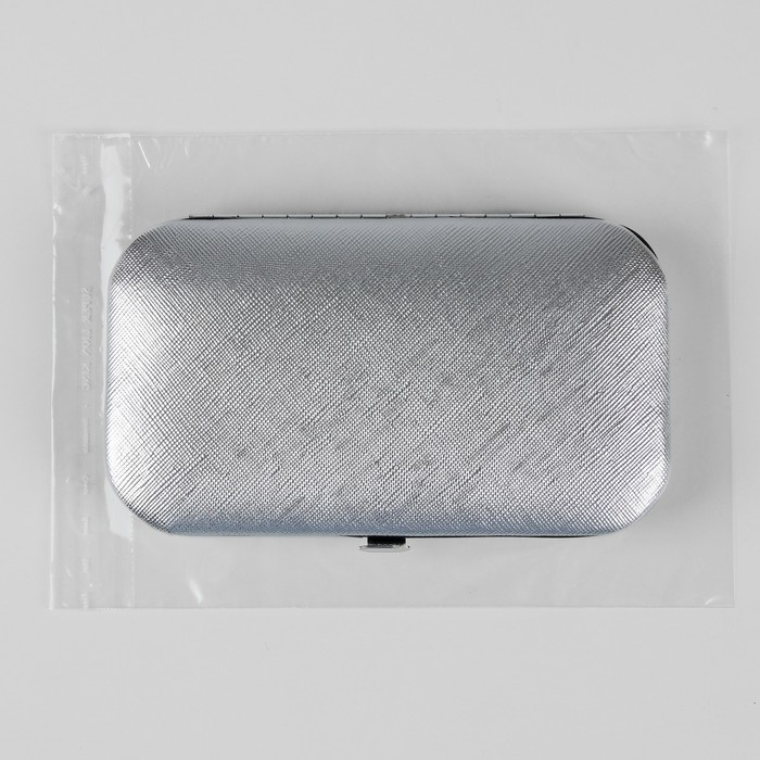 Набор маникюрный, 8 предметов, цвет серебристый