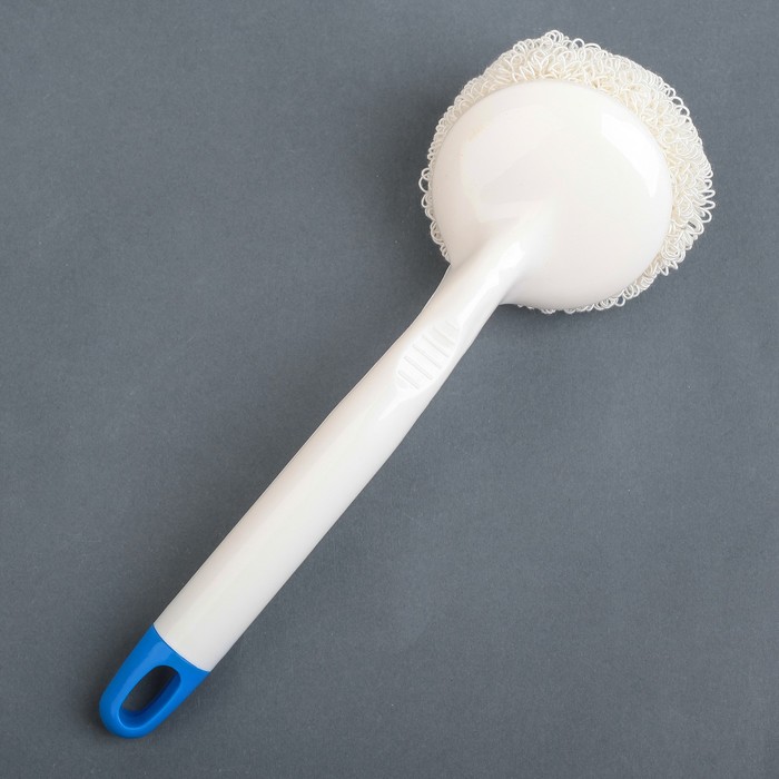 Губка "Кудри" с длинной ручкой, цвет МИКС