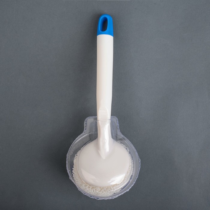 Губка "Кудри" с длинной ручкой, цвет МИКС