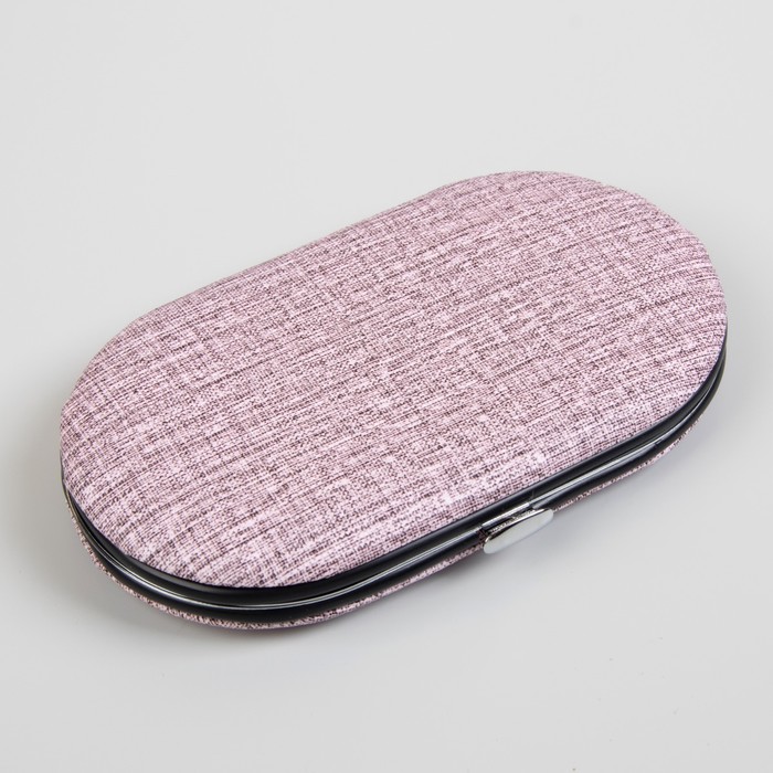 Набор маникюрный, 5 предметов, цвет розовый