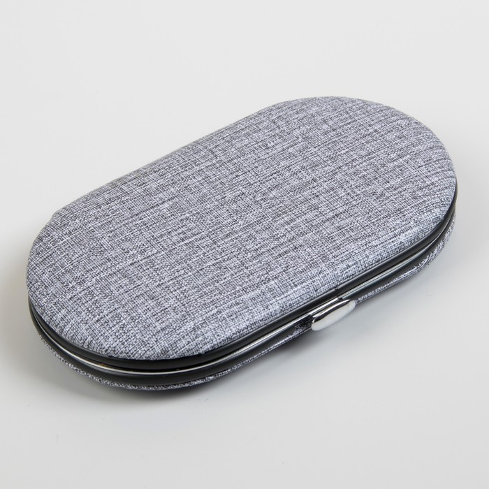 Набор маникюрный, 5 предметов, цвет серый