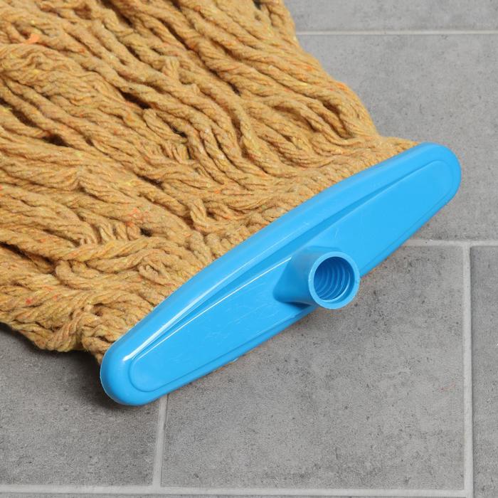 Насадка для швабры веревочная, х/б 250 гр, коричневая, длина нити 25 см, цвет МИКС