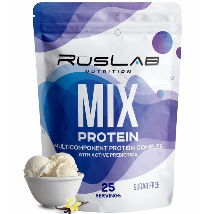 фото Протеин ruslabnutrition multi protein 70% (800 г) ваниль