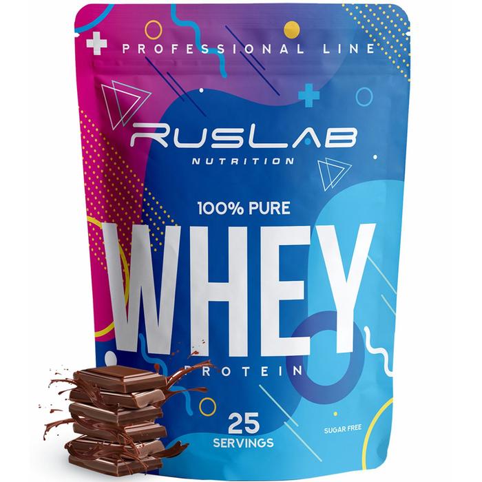 Протеин RusLabNutrition Whey 100 % pure, Шоколад, 800 г