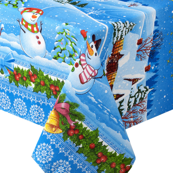 Скатерть рогожка "Сказочная ночь" 145х180 см, 160 г/м2, хлопок 100%