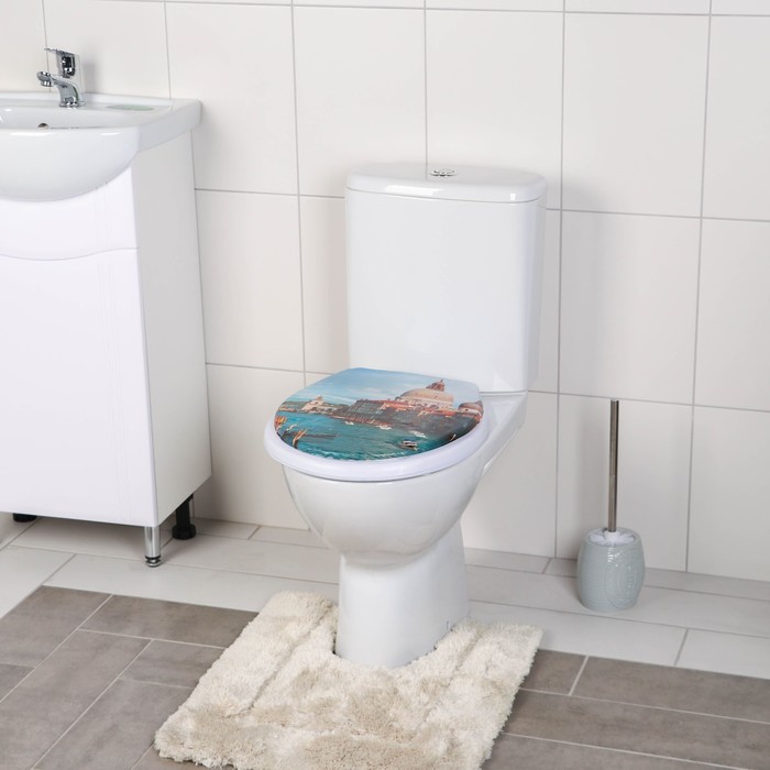 Сиденье для унитаза 42х37х4 см "Гранд канал"