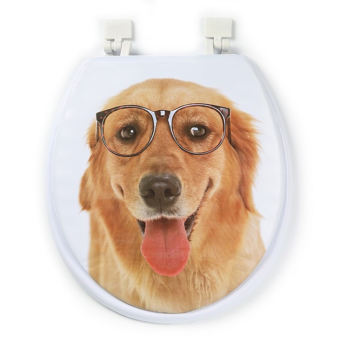 Сиденье для унитаза 42х37х4 см "Умный пёс"