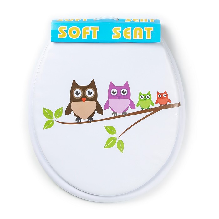 Сиденье для унитаза 42х37х4 см "Совушки"