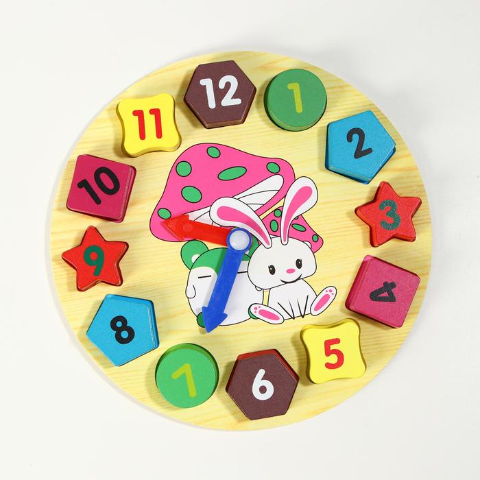 Развивающие часы-шнуровка "Учим время",