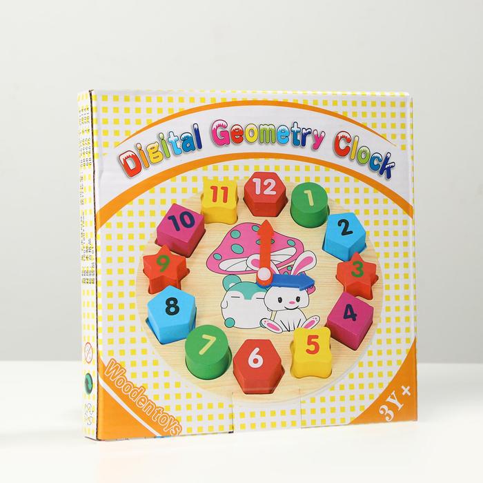 Развивающие часы-шнуровка "Учим время",