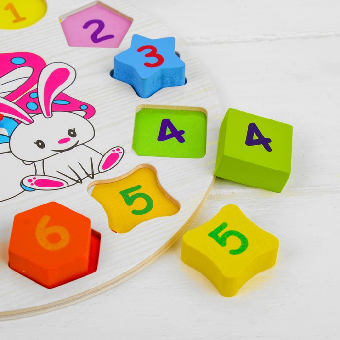 Развивающие часы-шнуровка "Учим время",