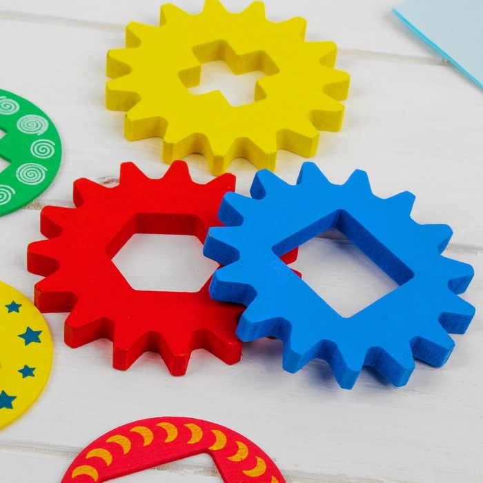 Пирамидка логическая "Шестеренки"