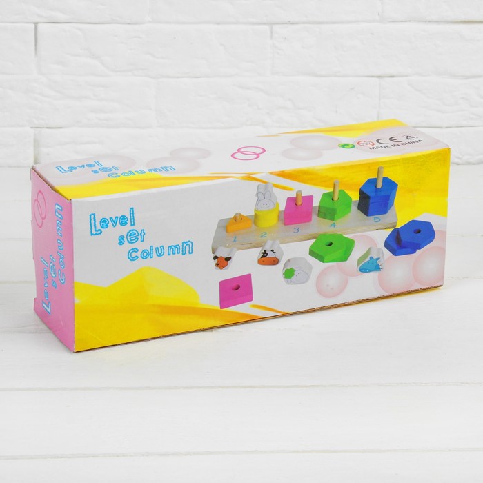 Пирамидка логическая "Развиваемся со зверятами"