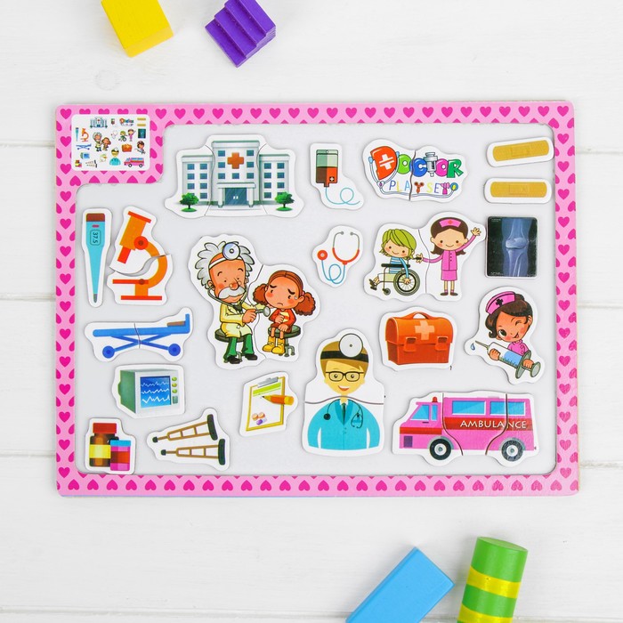 Магнитный конструктор "Больница"