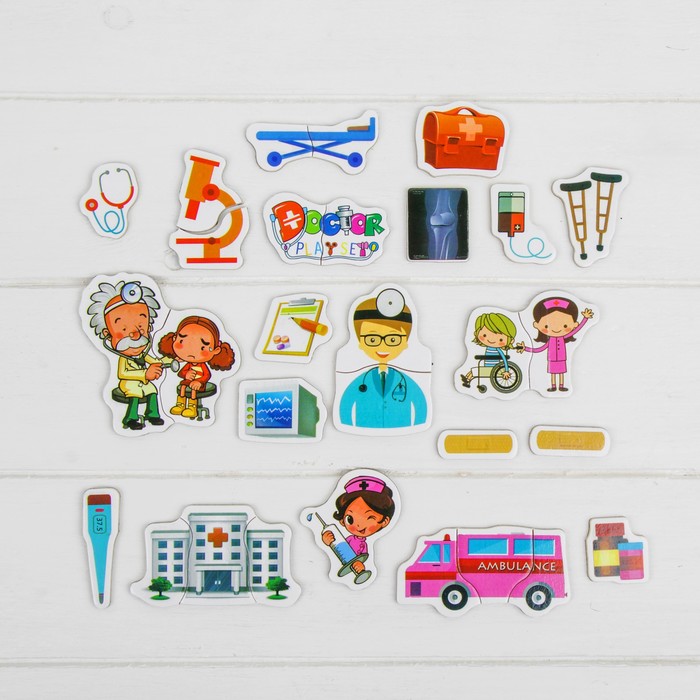 Магнитный конструктор "Больница"