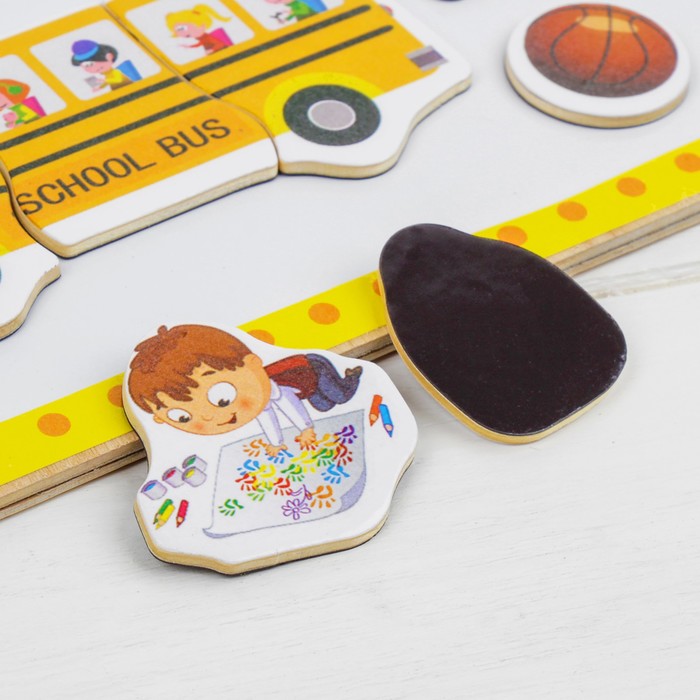 Магнитный конструктор "Школа"