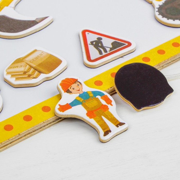 Магнитный конструктор "Стройка"