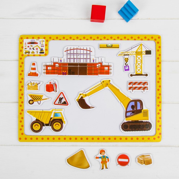 Магнитный конструктор "Стройка"